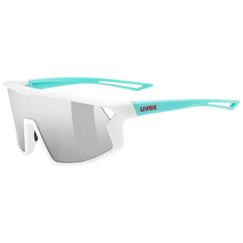 Occhiali Bambino Uvex Skyryse - White Green Mirror Silver