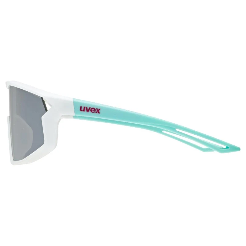 Occhiali Bambino Uvex Skyryse - White Green Mirror Silver