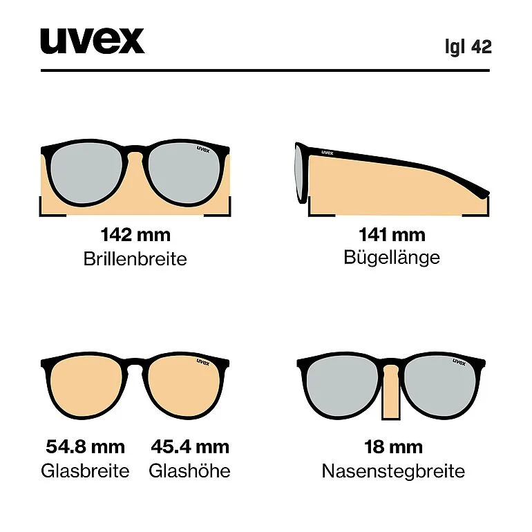 Occhiali Uvex LGL 42 - Blue Grey Mirror Blue