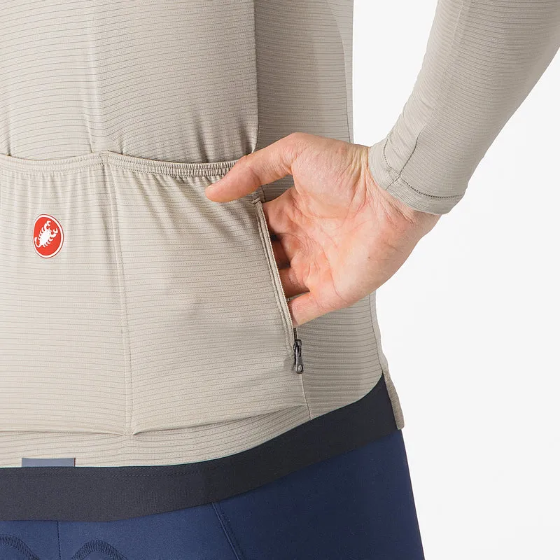 Maglia maniche lunghe Castelli Espresso - Beige