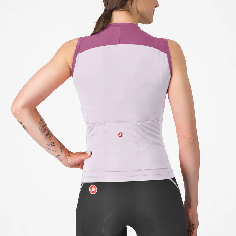 Maglia donna senza maniche Castelli Sole - Viola