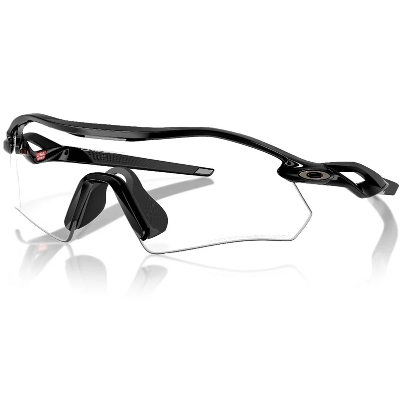 Occhiali Oakley Radar Plate - Polished Black Clear to black Iridium Photochromic