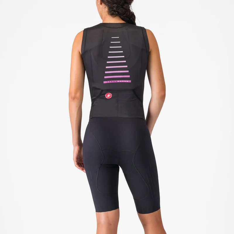 Body donna senza maniche Castelli Free Sanremo 3 Suit - Nero
