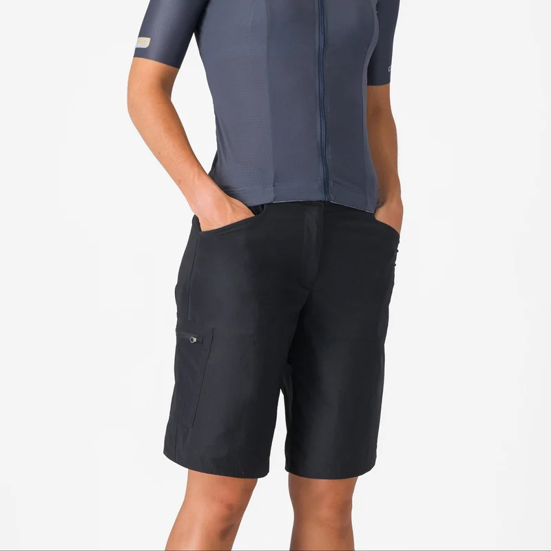 Pantaloncini donna Castelli Unlimited Adventure Baggy - Nero