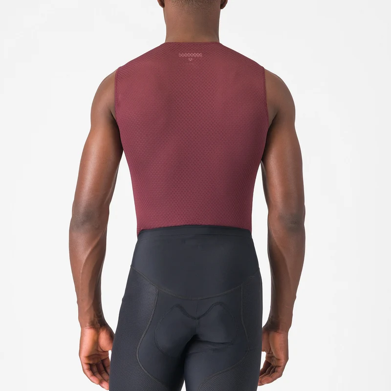 Maglia intima senza maniche Castelli Pro Mesh 2.0 - Bordeaux scuro