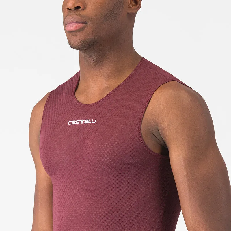 Maglia intima senza maniche Castelli Pro Mesh 2.0 - Bordeaux scuro