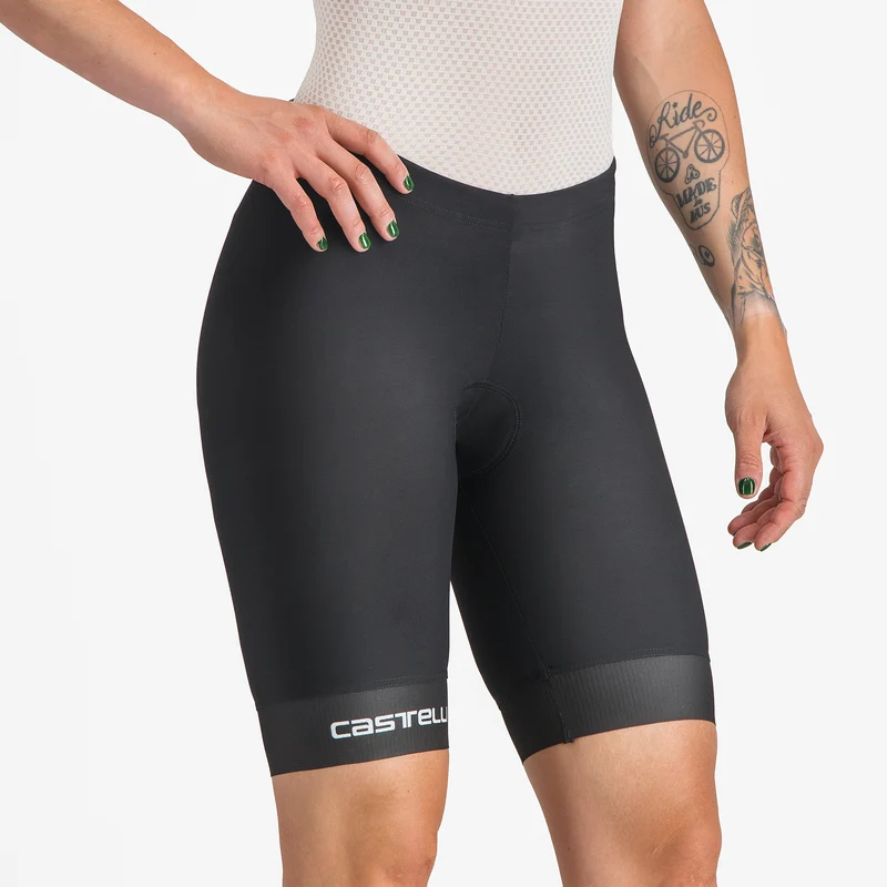 Pantaloncini donna Castelli Tri - Nero