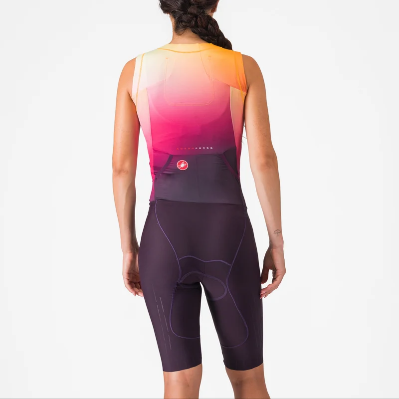 Body donna senza maniche Castelli Free Sanremo 3 Suit - Viola