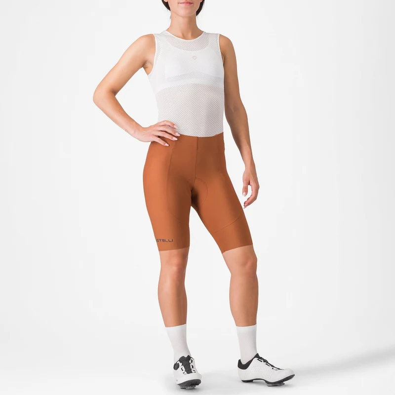 Pantaloncini donna Castelli Espresso DT - Marrone