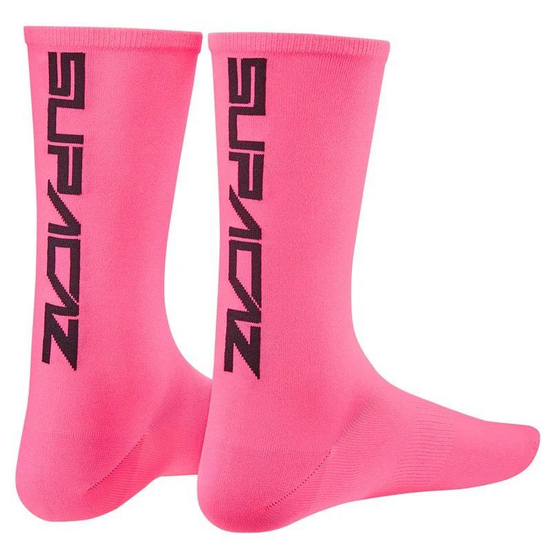 Calze Supacaz SupaSox Straight Up SL - Rosa
