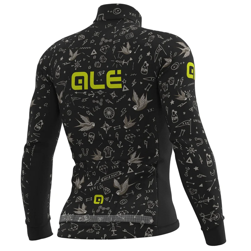 Maglia maniche lunghe Ale PRR Versilia - Nero