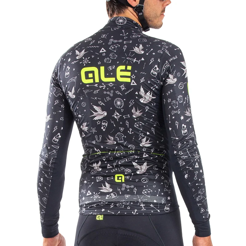 Maglia maniche lunghe Ale PRR Versilia - Nero