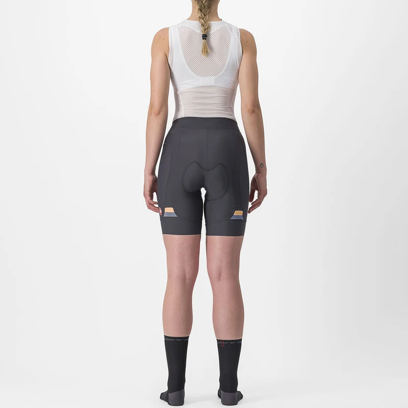 Pantaloncini donna Castelli Prima - Grigio arancio