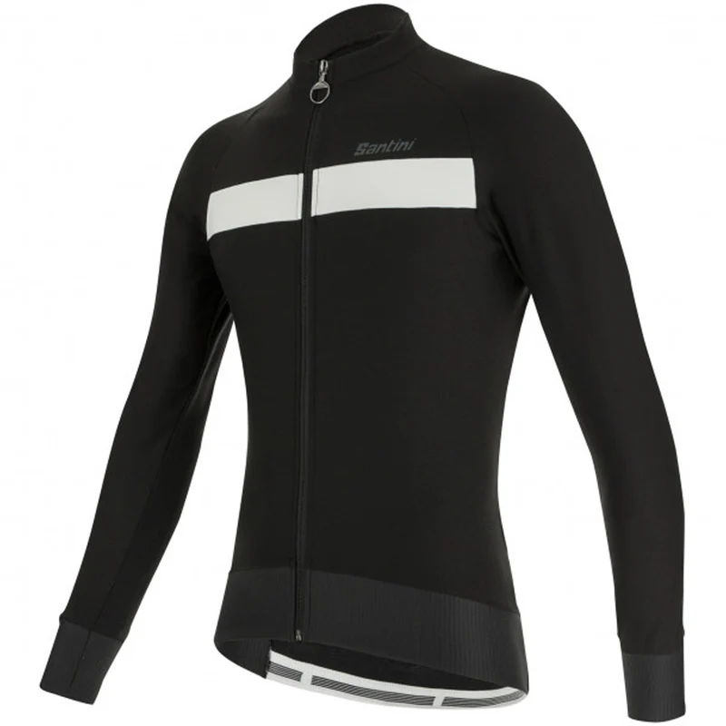 Maglia maniche lunghe Santini Adapt - Nero bianco