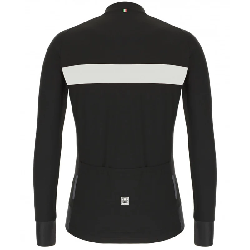Maglia maniche lunghe Santini Adapt - Nero bianco