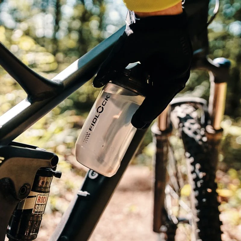 Borraccia Fidlock Twist 450 ml + bike base - Grigio