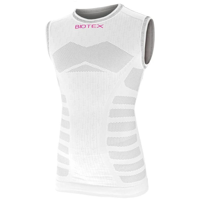 Maglia intima senza maniche bambino Biotex Seamless - Bianco