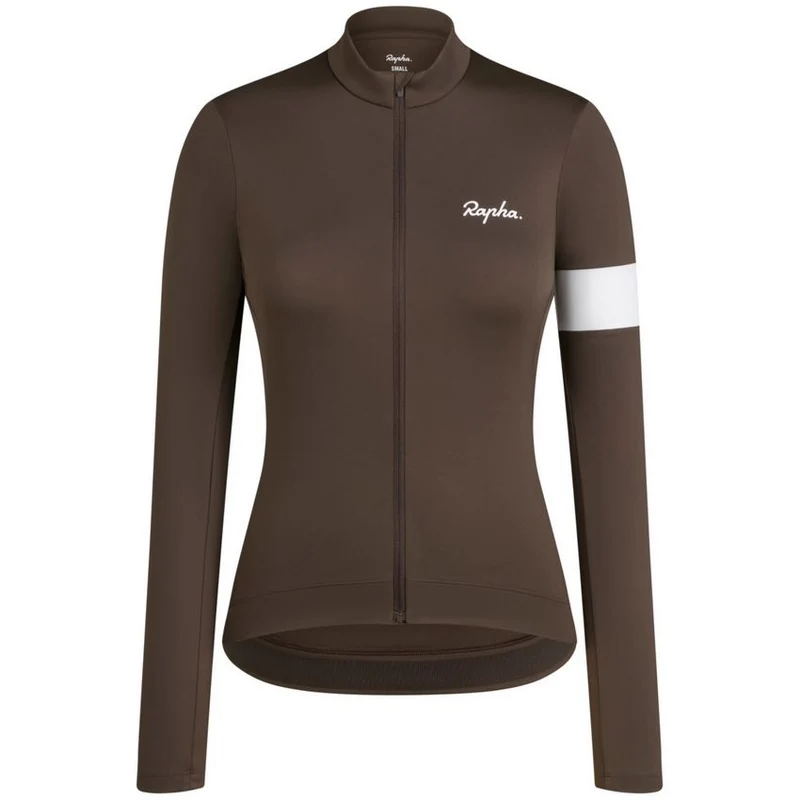 Maglia donna maniche lunghe Rapha Core - Marrone