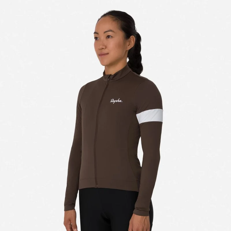 Maglia donna maniche lunghe Rapha Core - Marrone