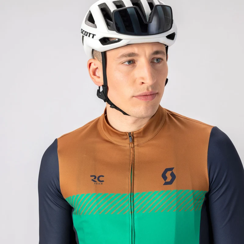 Maglia maniche lunghe Scott RC Team - Marrone verde