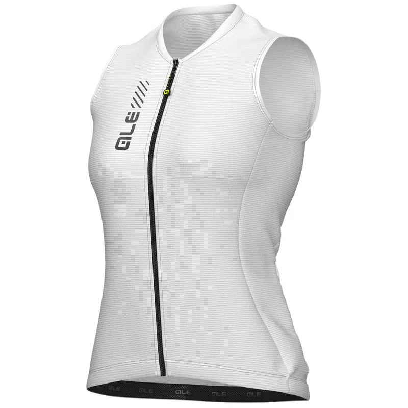 Maglia donna senza maniche Ale Pragma Color Block 2.0 - Bianco