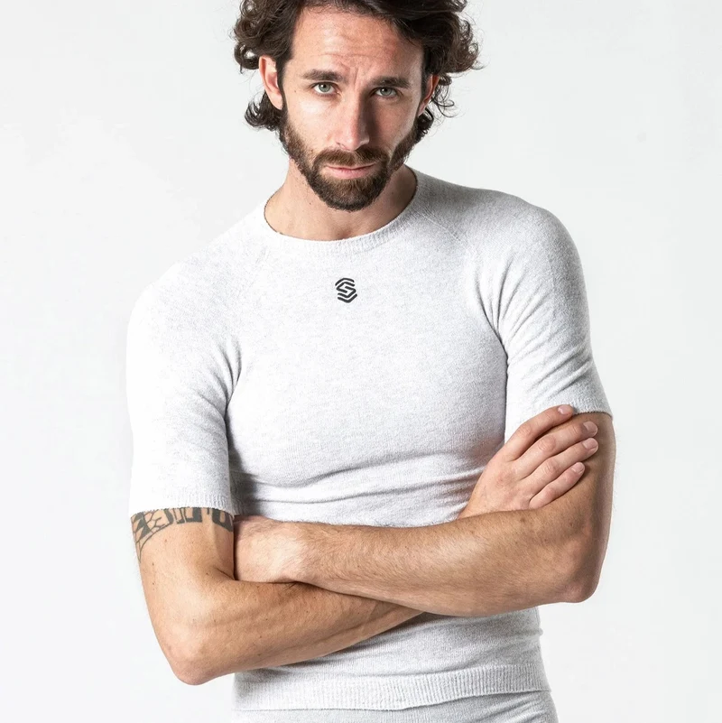 Maglia intima Silverskin Stay Fresh Girocollo - Grigio