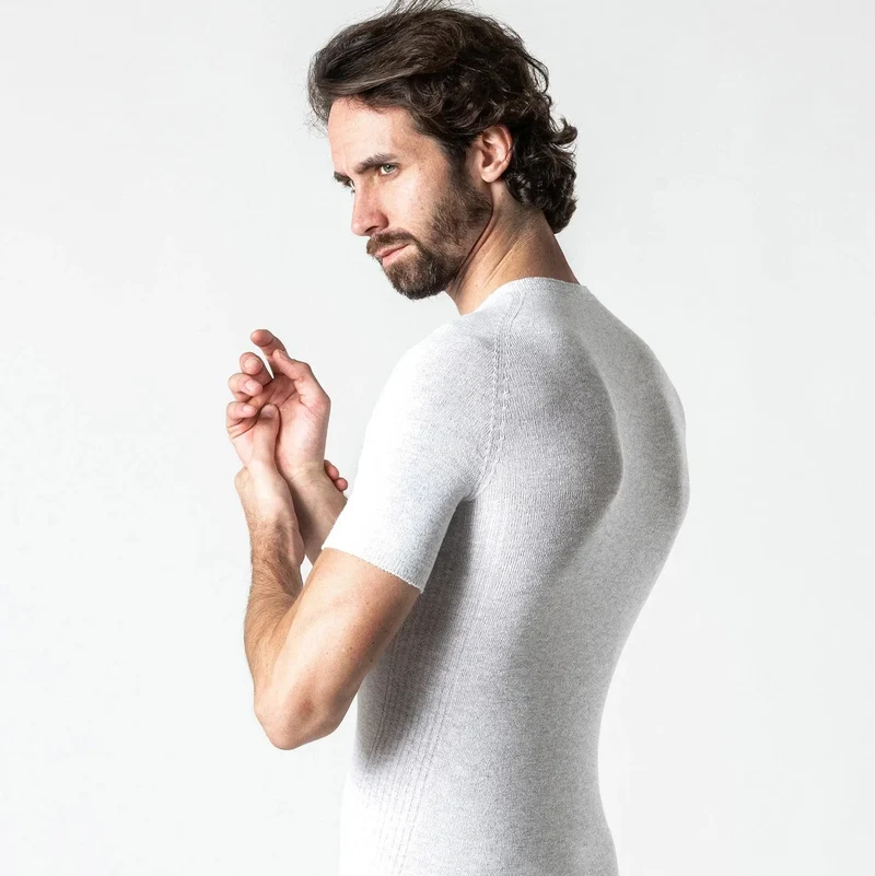 Maglia intima Silverskin Stay Fresh Girocollo - Grigio