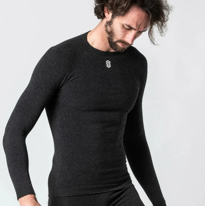 Maglia intima manica lunga Silverskin Stay Fresh - Grigio scuro