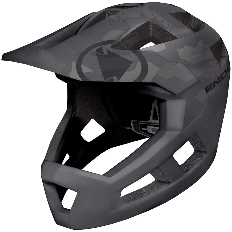 Casco bambino Endura Singletrack Full Face - Grigio camo