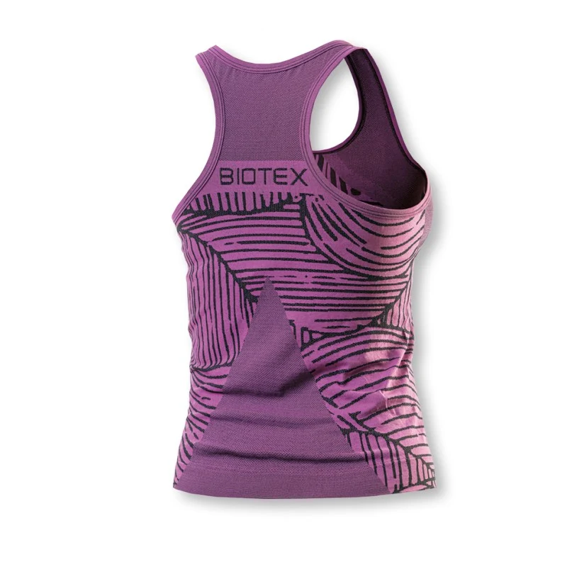 Maglia intima donna senza maniche Biotex Sprint - Fucsia