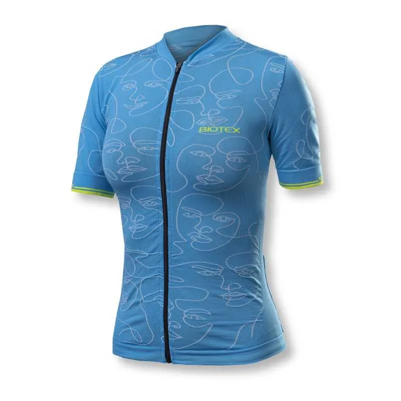 Maglia donna Biotex Visi Soffio - Azzurro
