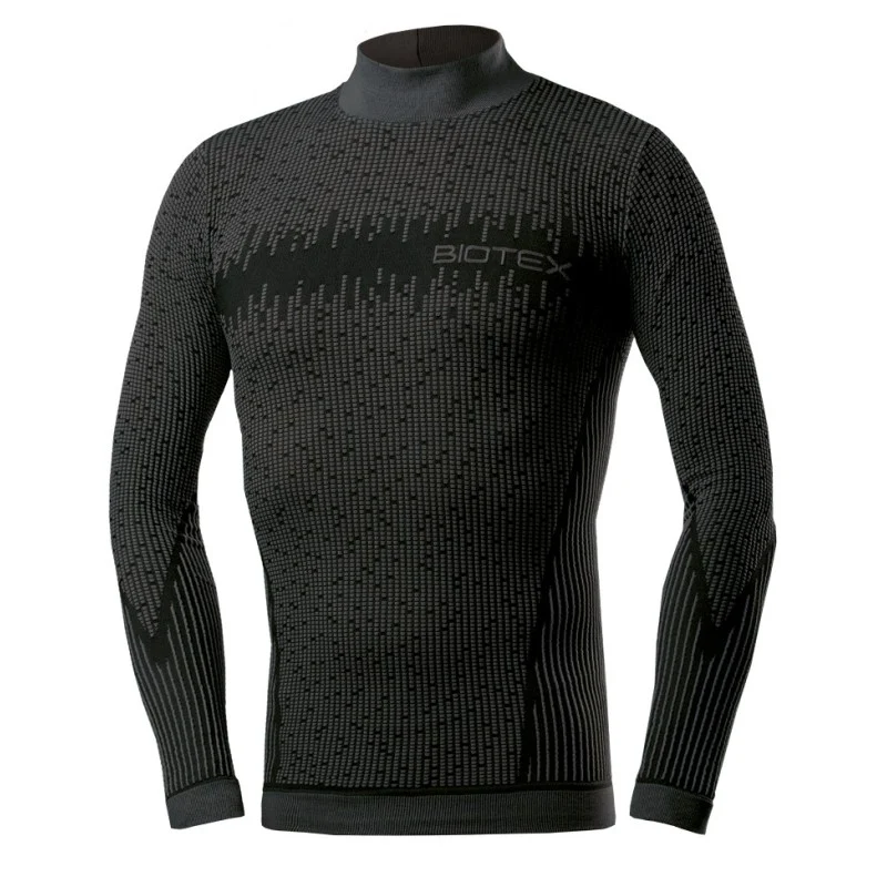 Maglia Intima maniche lunghe Biotex Lupetto 3D - Grigio scuro