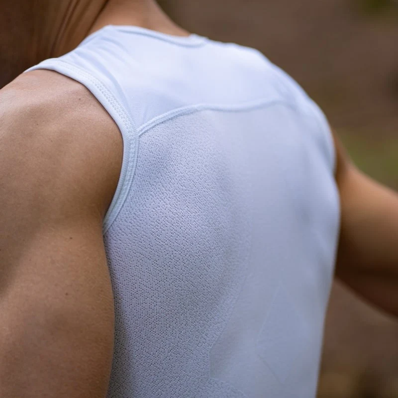 Maglia intima senza maniche Biotex Antivento Seamless - Bianco