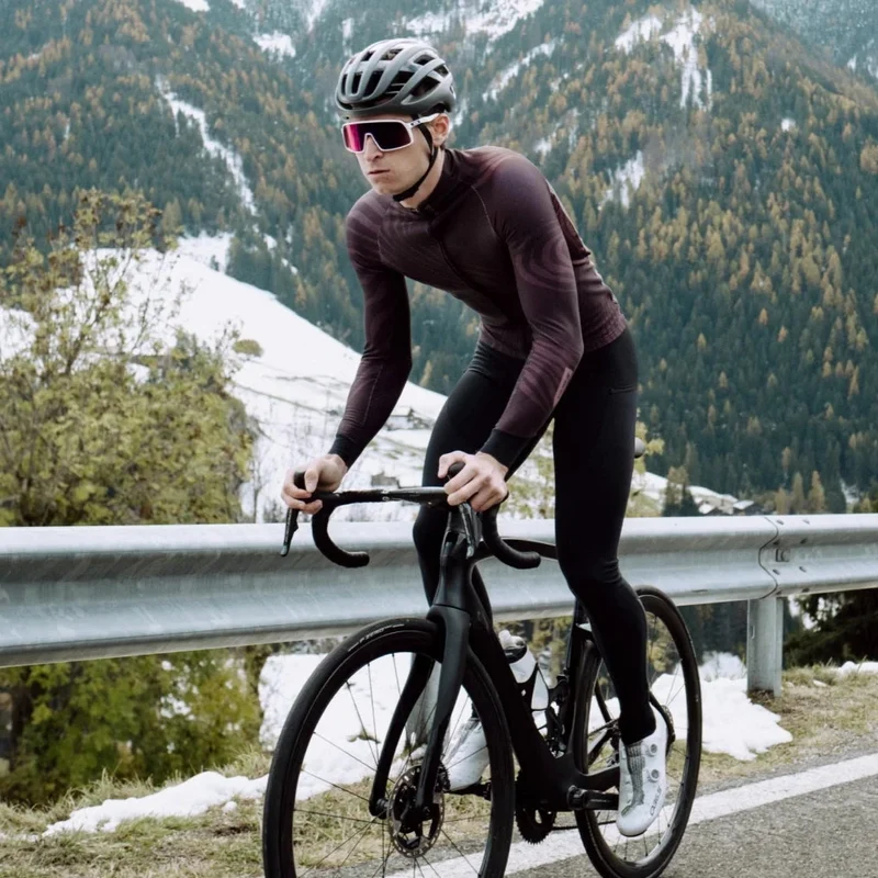 Maglia maniche lunghe Q36.5 Gregarius Hybrid Dolomiti - Marrone