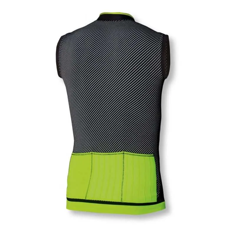 Maglia senza maniche Biotex Soffio - Nero giallo