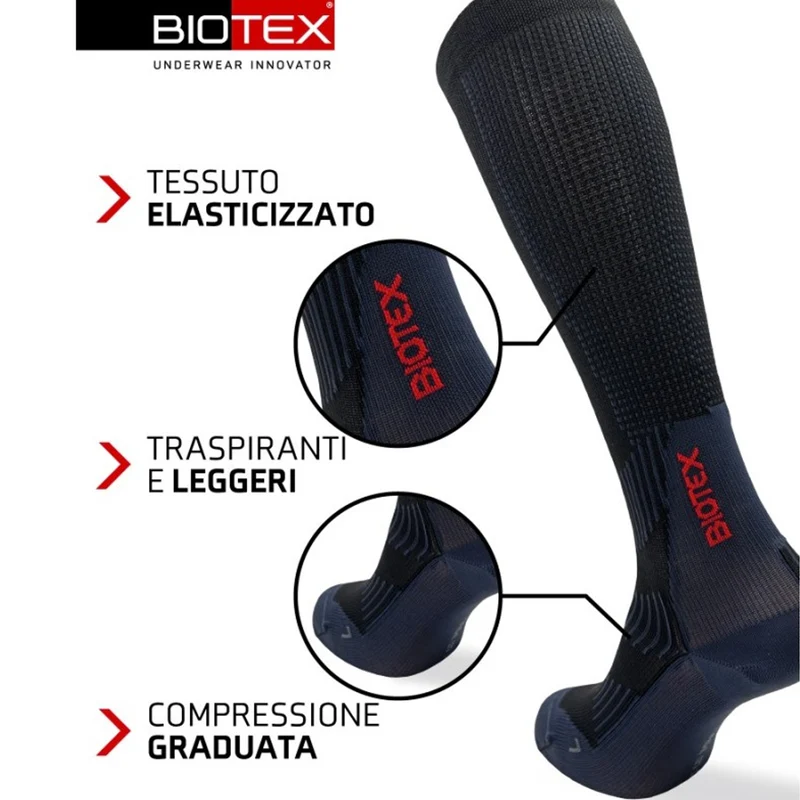 Calze Biotex Compression 3D - Nero