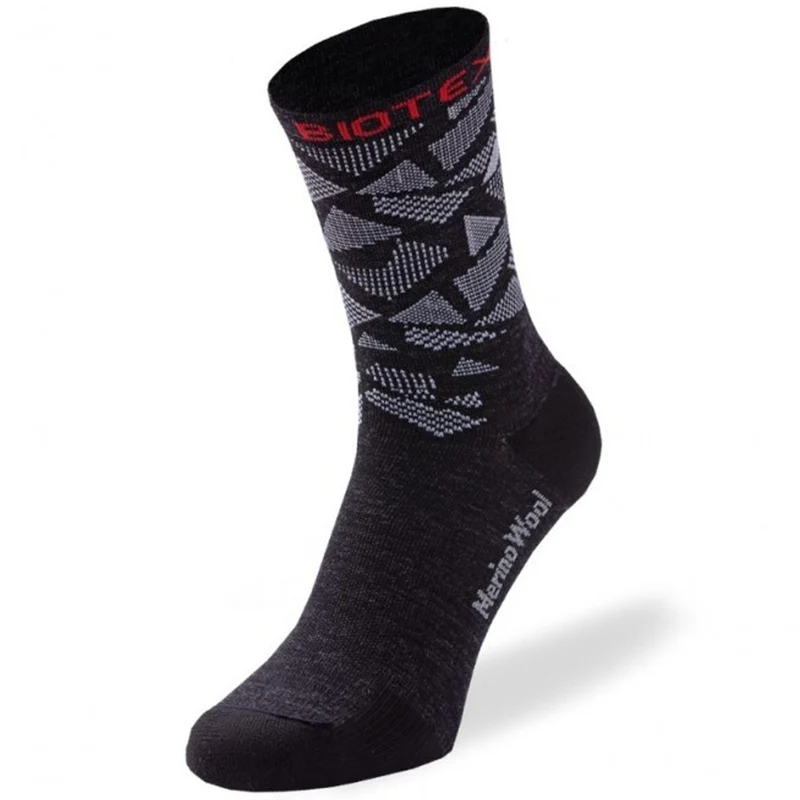 Calze Biotex Merino - Nero bianco