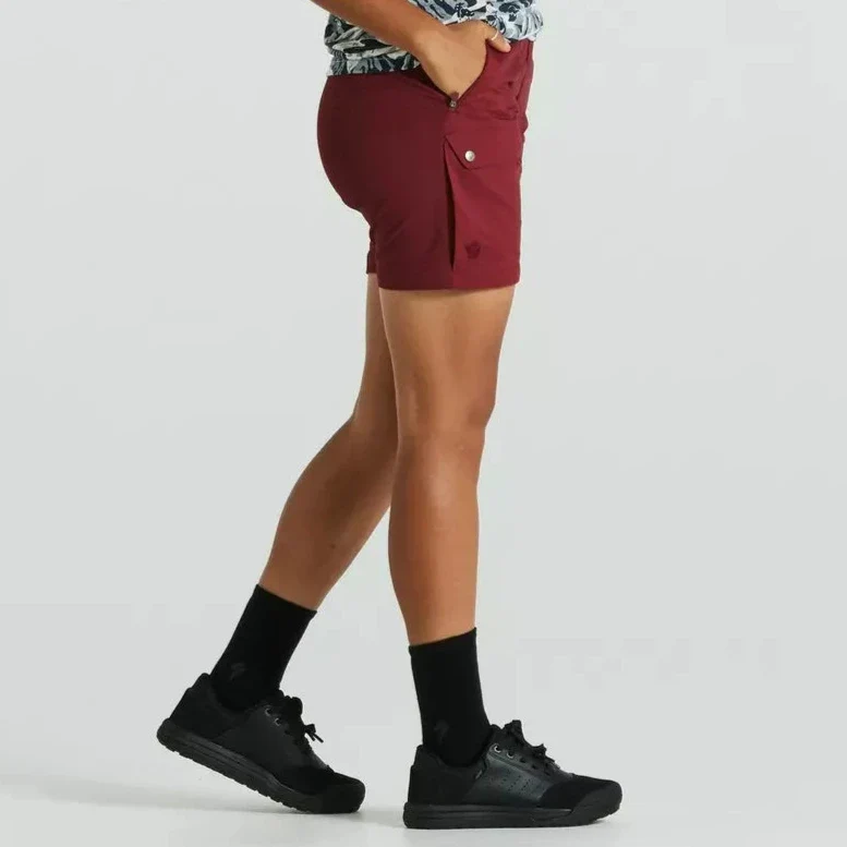 Pantaloni donna Specialized/Fjällräven Rider's Hybrid - Rosso