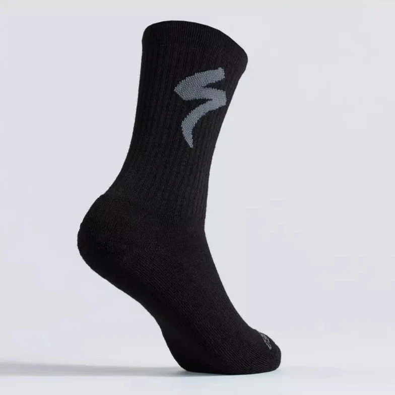 Calze Specialized Merino Midweight Tall Logo - Nero