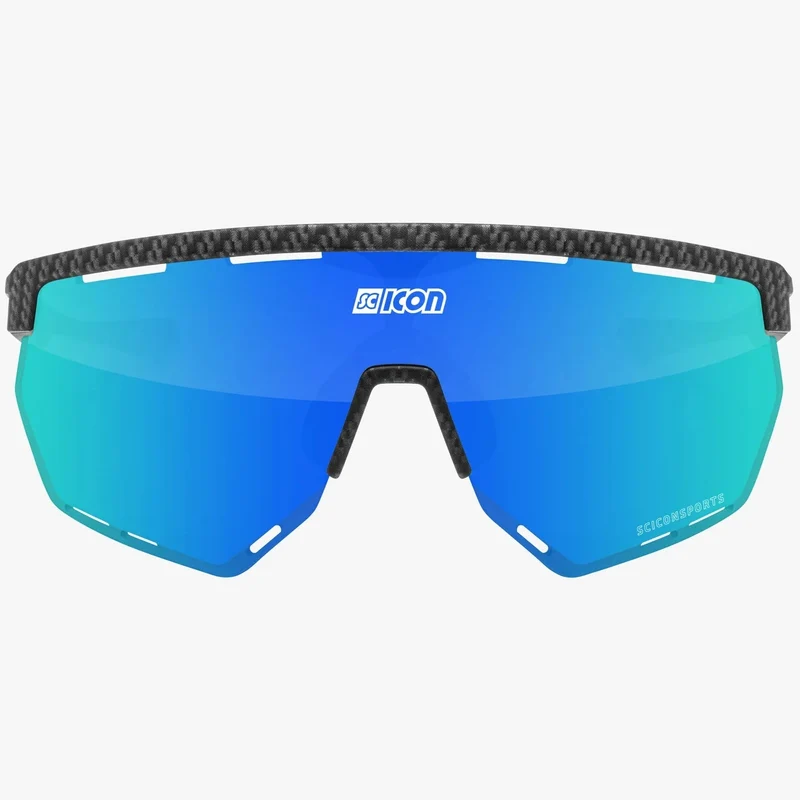 Occhiali Scicon Aerowing - Carbonio opaco multimirror blu