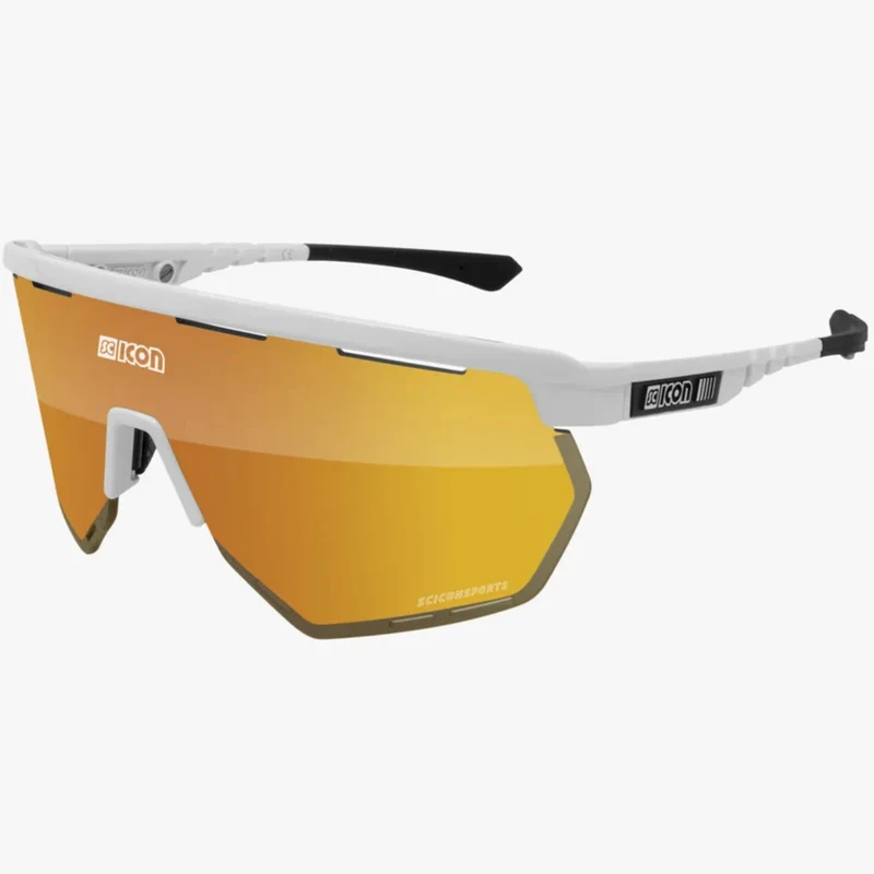 Occhiali Scicon Aerowing - Bianco multimirror bronzo