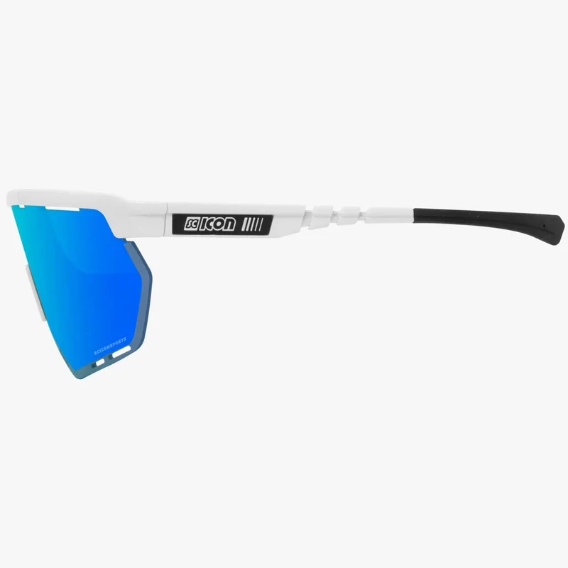 Occhiali Scicon Aerowing - Bianco multimirror blu
