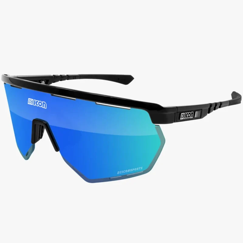 Occhiali Scicon Aerowing - Nero multimirror blu