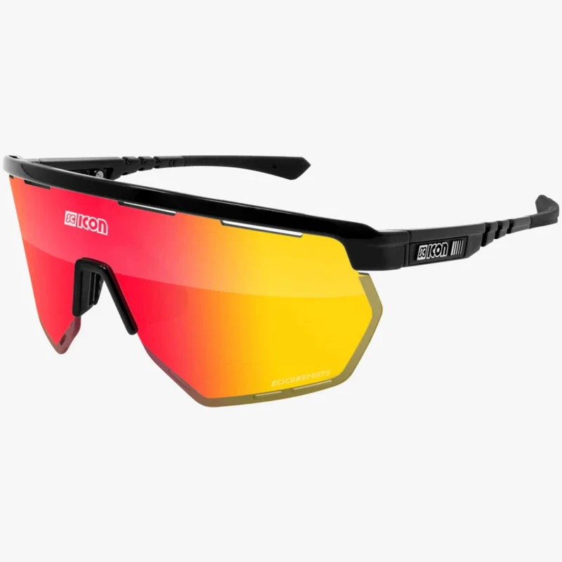 Occhiali Scicon Aerowing - Nero multimirror rosso