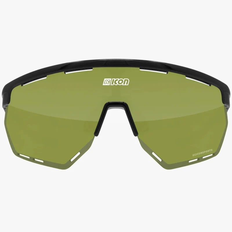 Occhiali Scicon Aerowing - Nero trail verde