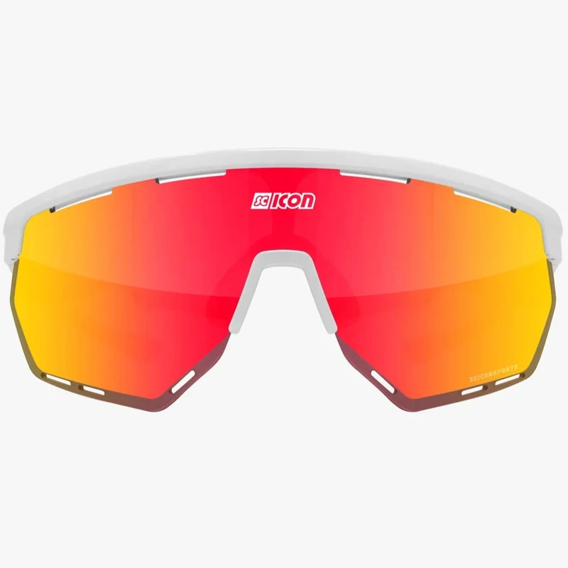 Occhiali Scicon Aerowing - Bianco multimirror rosso