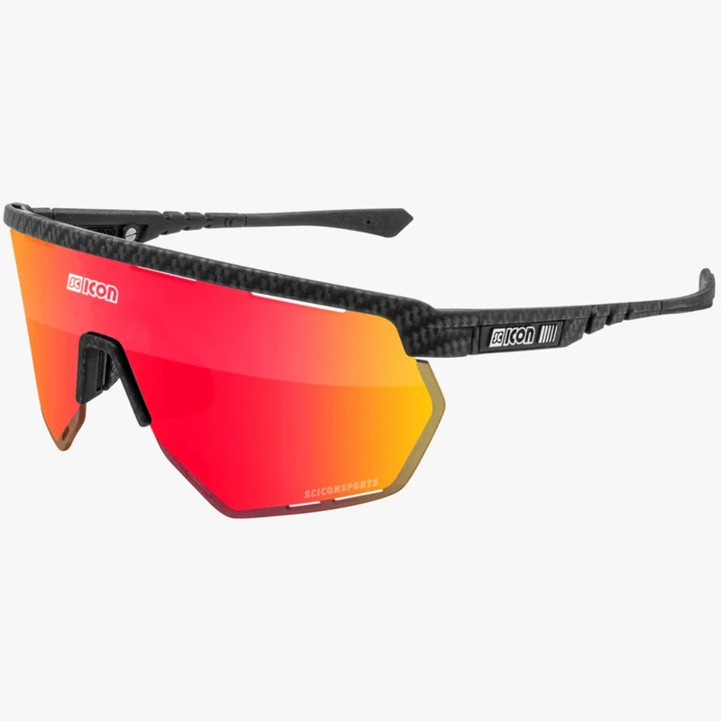 Occhiali Scicon Aerowing - Carbonio opaco multimirror rosso