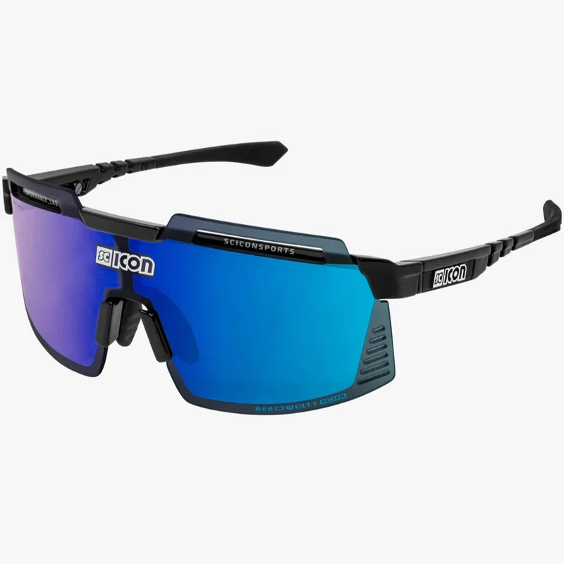 Occhiali Scicon Aerowatt Foza - Nero Multimirror blu
