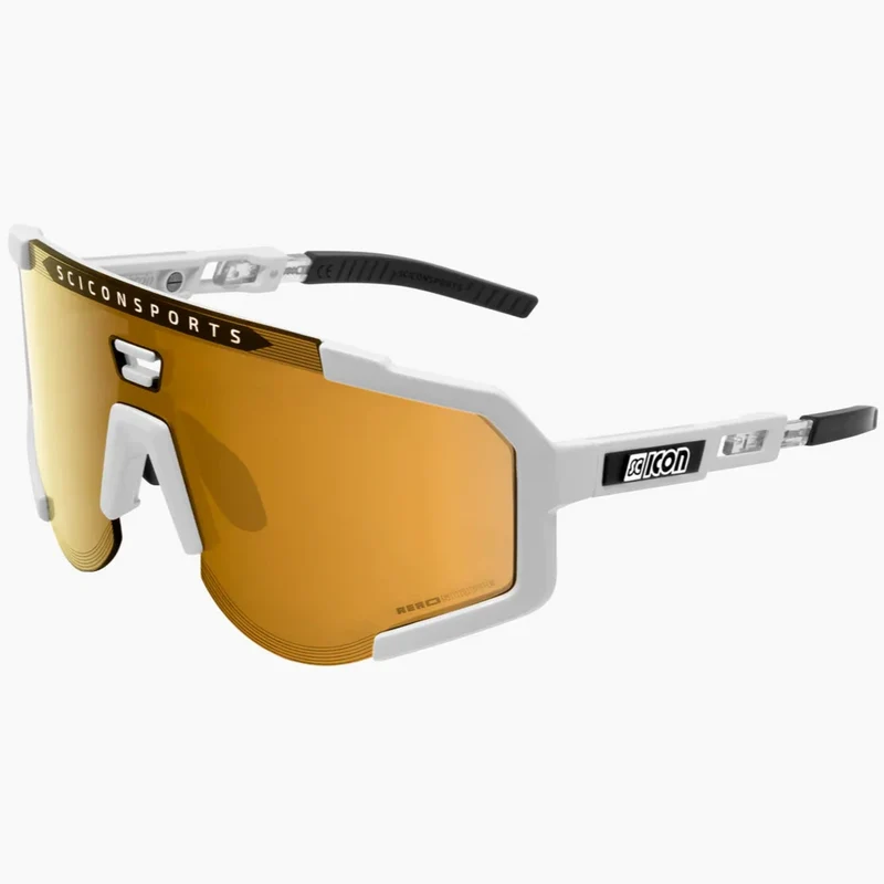 Occhiali Scicon Aeroscope - Bianco Multimirror bronzo