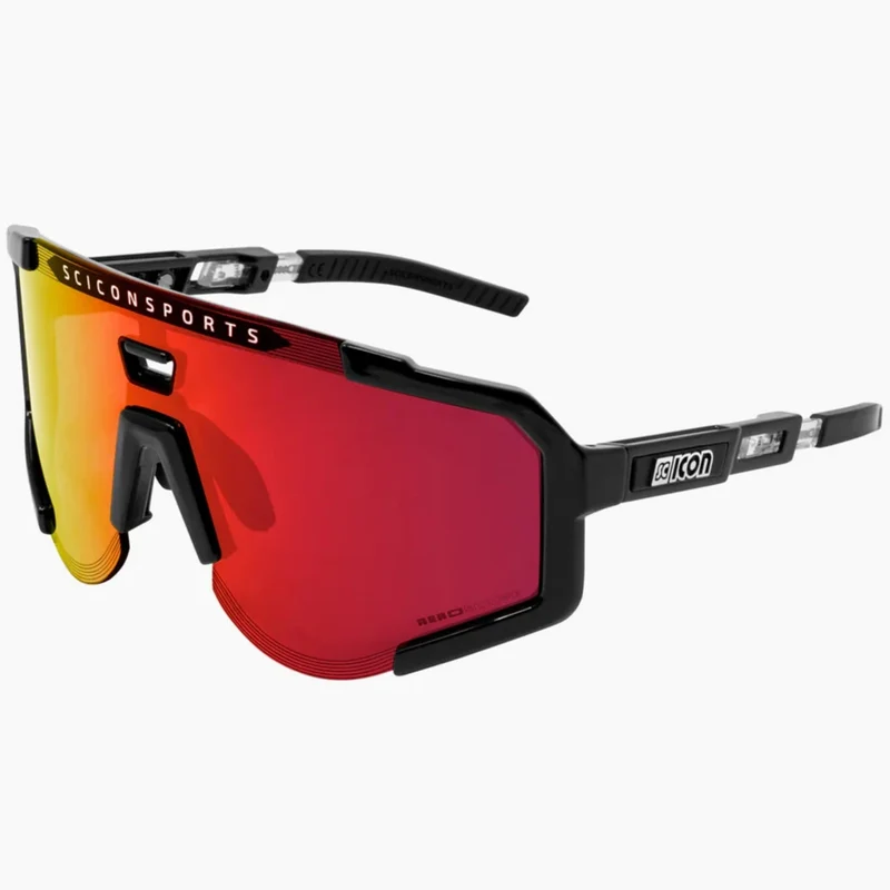 Occhiali Scicon Aeroscope - Nero Multimirror rosso